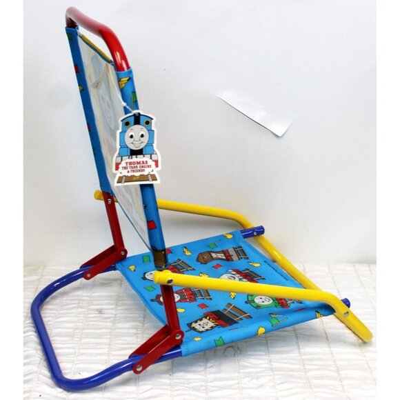 NEW 1999 Thomas The Train Beach Folding Chair Short Leg Low Kids Fabric Henry - Picture 7 of 10